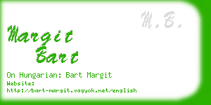 margit bart business card